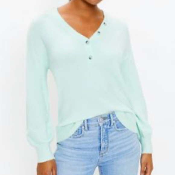 Soft knit henley sweater - Picture 2 of 11